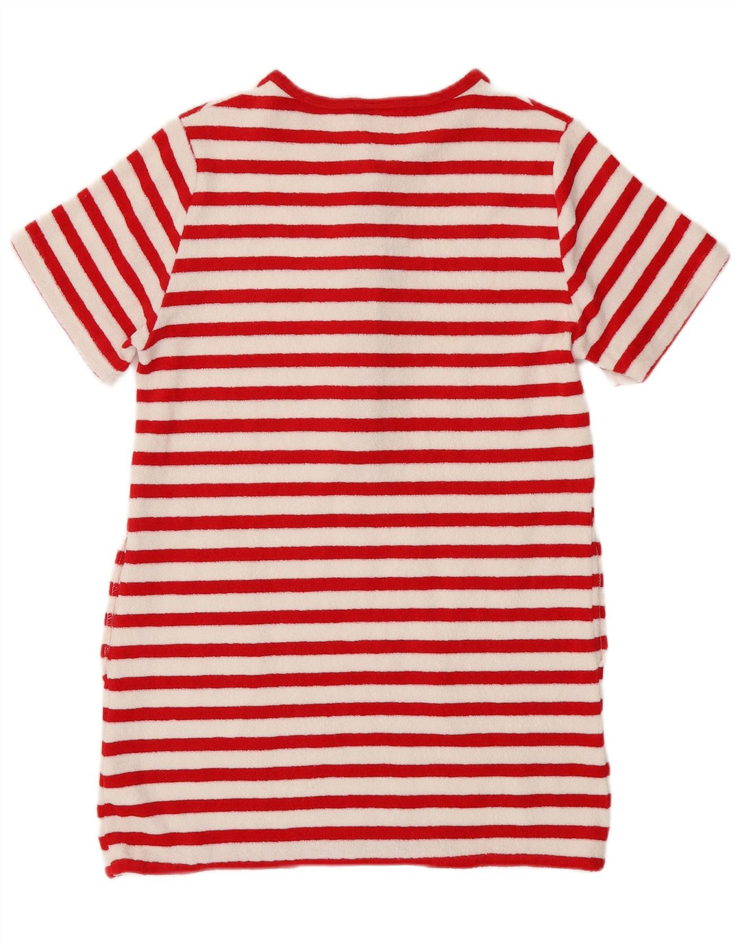 Triumph Womens T-Shirt Dress IT 42 Medium Red Striped Cotton