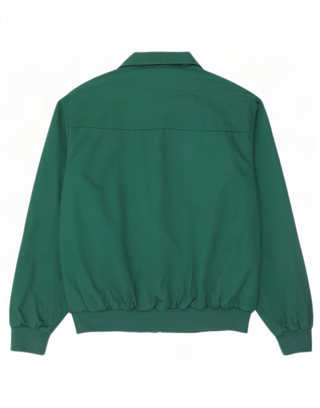 Vintage Mens Bomber Jacket UK 40 Large Green Polyester