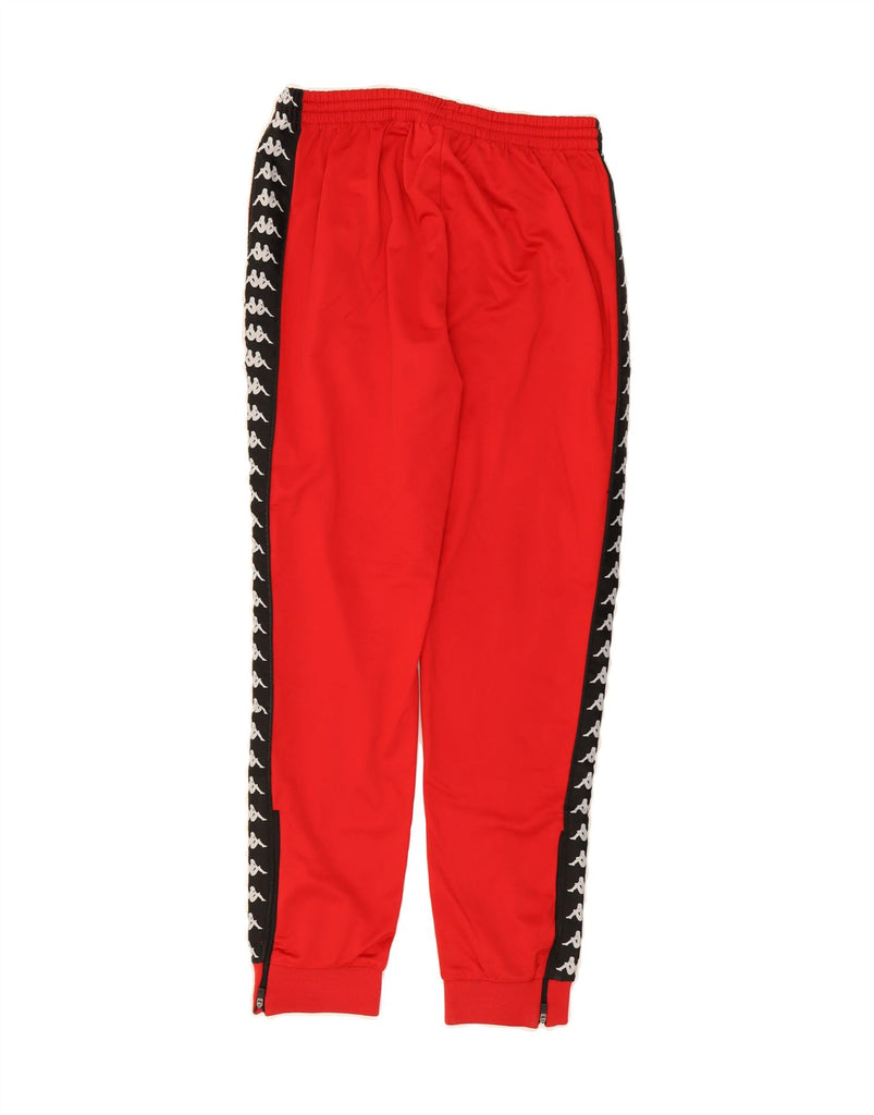 KAPPA Boys Tracksuit Trousers Joggers 15-16 Years XL Red Colourblock Vintage Kappa and Second-Hand Kappa from Messina Hembry 