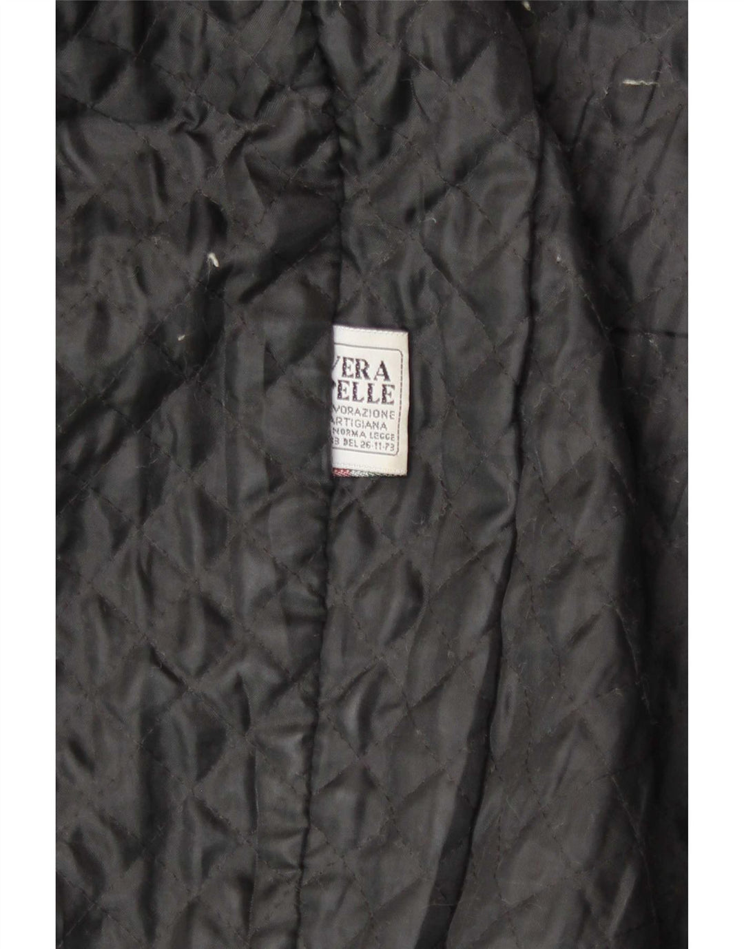 Vintage Mens Leather Jacket IT 48 Medium Black
