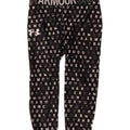 Under Armour Girls Graphic Leggings 7-8 Years Small Black Polyester