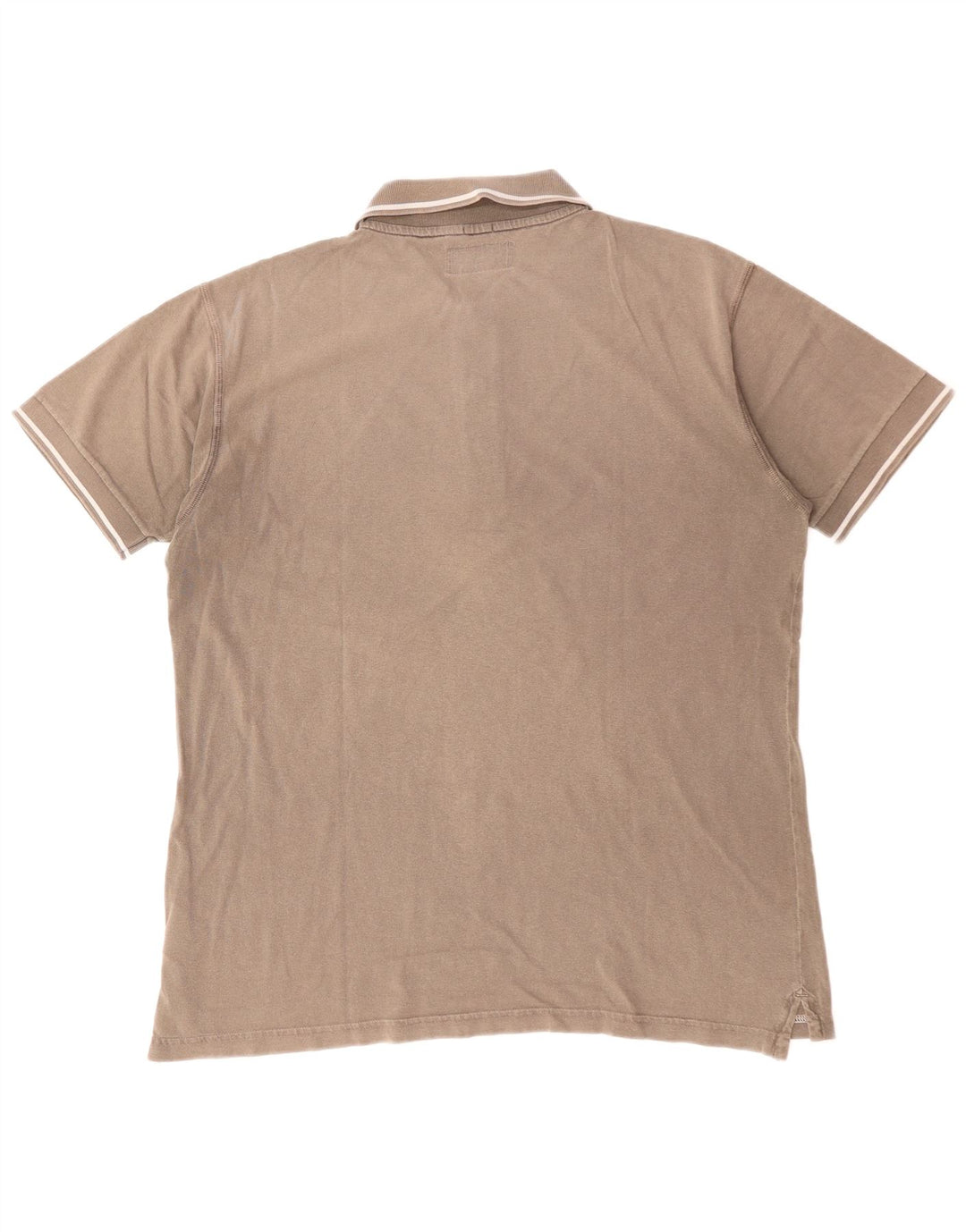 MARLBORO CLASSICS Mens Polo Shirt Large Brown Cotton