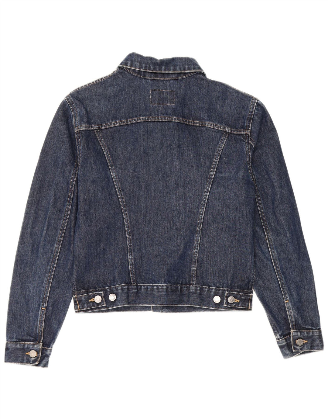 Rifle Womens Crop Denim Jacket UK 6 XS Blue Cotton