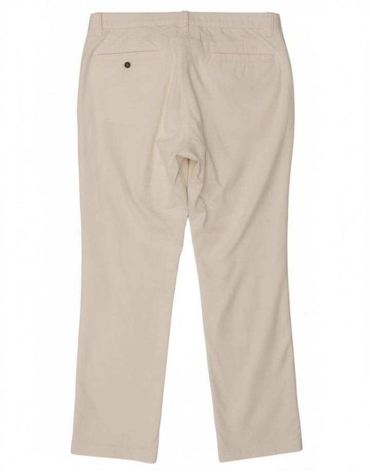 Under Armour Womens Straight Chino Trousers W38 L32 White Nylon
