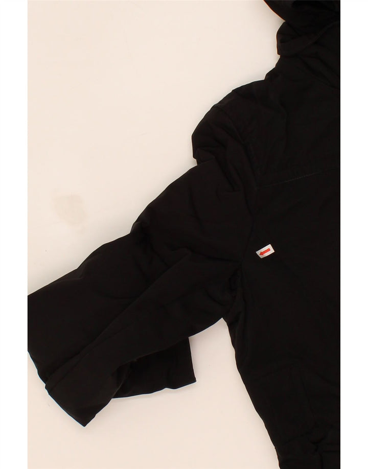 MASSIMO DUTTI Womens Hooded Windbreaker Coat UK 18 XL Black Polyester Vintage Massimo Dutti and Second-Hand Massimo Dutti from Messina Hembry 