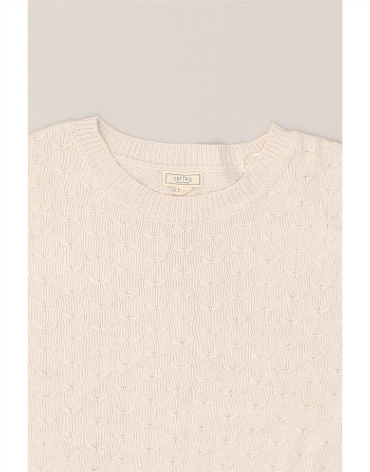 FAT FACE Womens Crew Neck Jumper Sweater UK 8 Small  Grey Viscose | Vintage Fat Face | Thrift | Second-Hand Fat Face | Used Clothing | Messina Hembry 