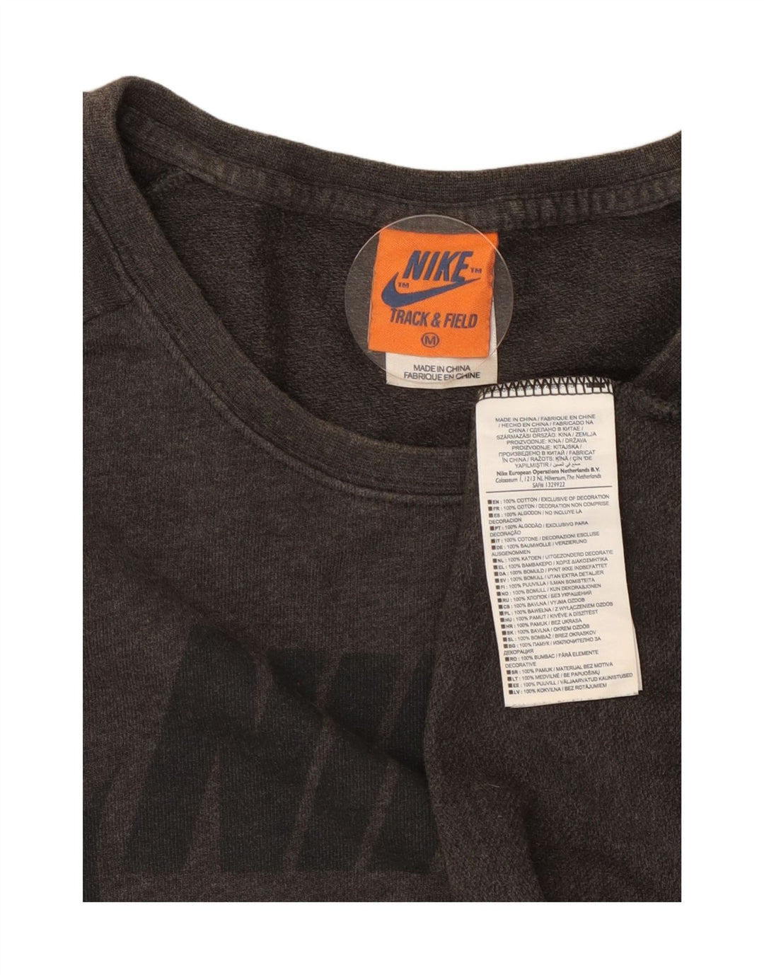 Nike Mens Graphic Sweatshirt Jumper Medium Grey Cotton