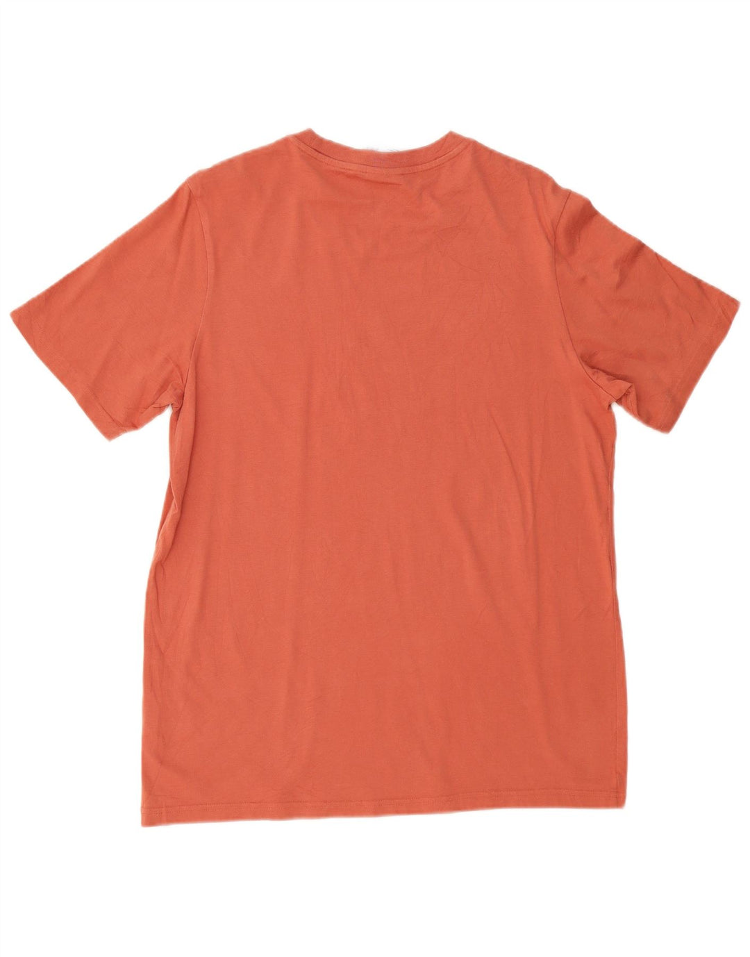 Adidas Mens Graphic T-Shirt Top Medium Orange Cotton