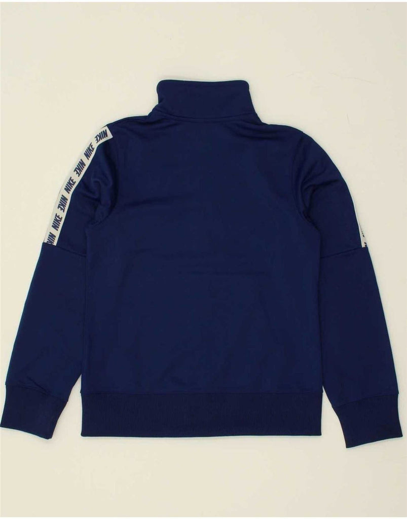 NIKE Boys Graphic Tracksuit Top Jacket 10-11 Years Medium Navy Blue Vintage Nike and Second-Hand Nike from Messina Hembry 