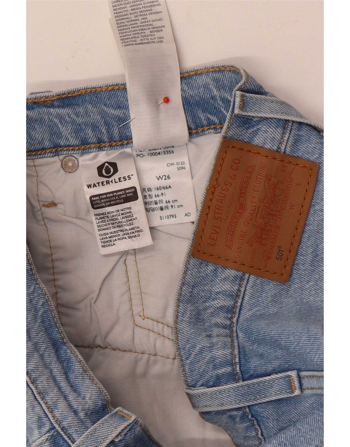 Levi's Womens 501 Denim Shorts W26 Small  Blue Cotton