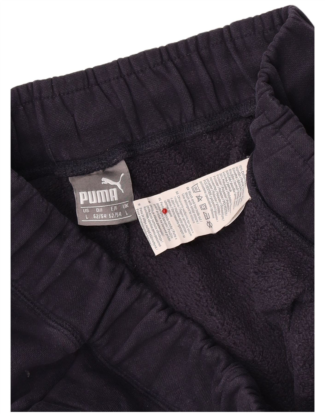 Puma Mens Tracksuit Trousers Joggers Large Navy Blue Cotton
