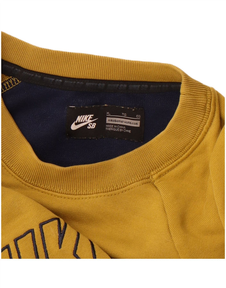 Nike Womens Nike SB Graphic Sweatshirt Jumper UK 18 XL Yellow