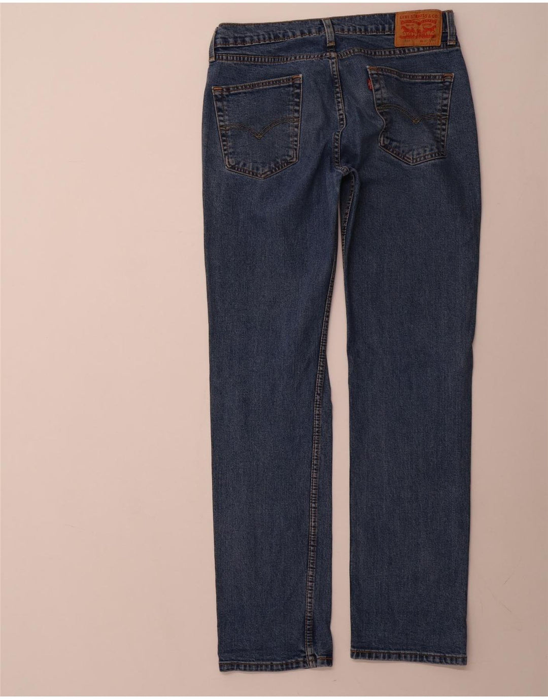 Levi's Mens 514 Straight Jeans W32 L34 Blue Cotton