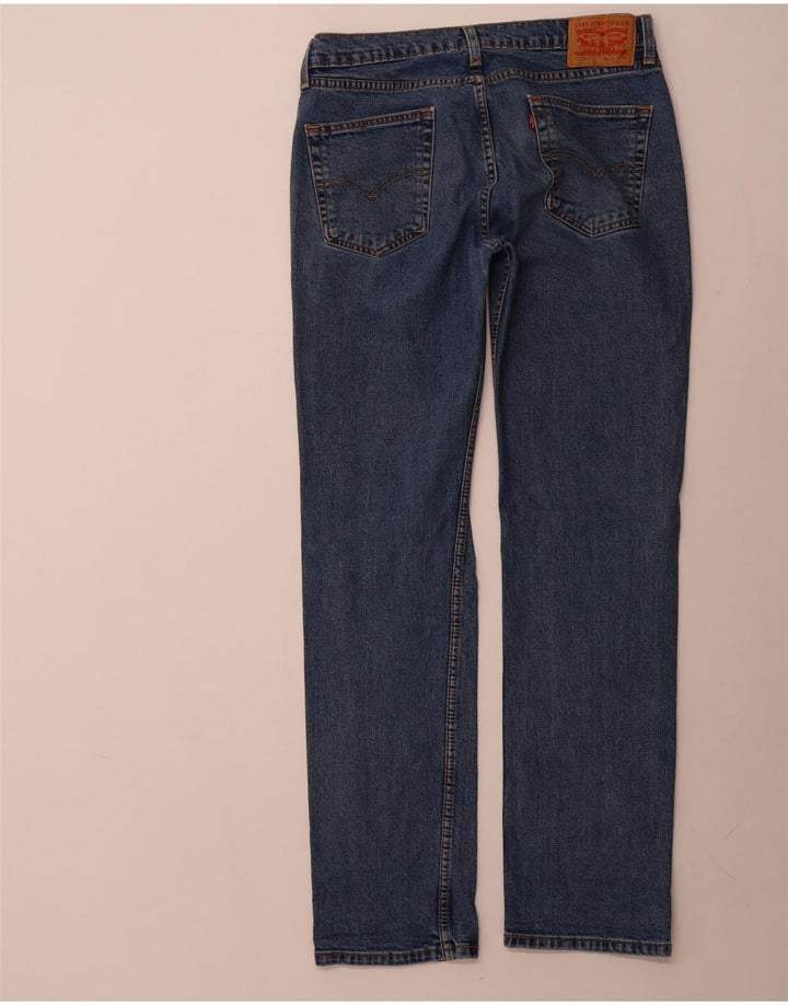 Levi's Mens 514 Straight Jeans W32 L34 Blue Cotton
