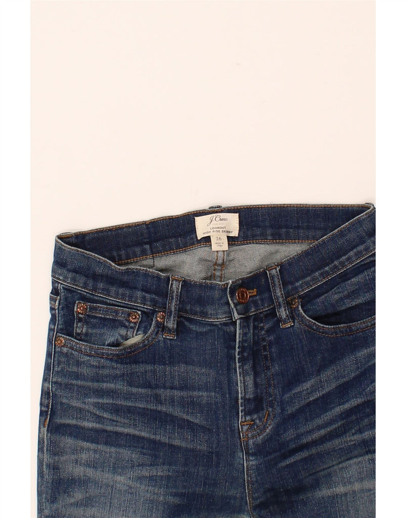 J. CREW Womens Lookout High Rise Skinny Jeans W26 L30  Blue Cotton Vintage J. Crew and Second-Hand J. Crew from Messina Hembry 