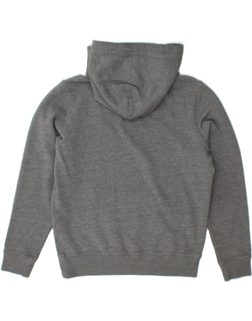 TOMMY HILFIGER Womens Graphic Hoodie Jumper UK 6 XS Grey Cotton Vintage Tommy Hilfiger and Second-Hand Tommy Hilfiger from Messina Hembry 