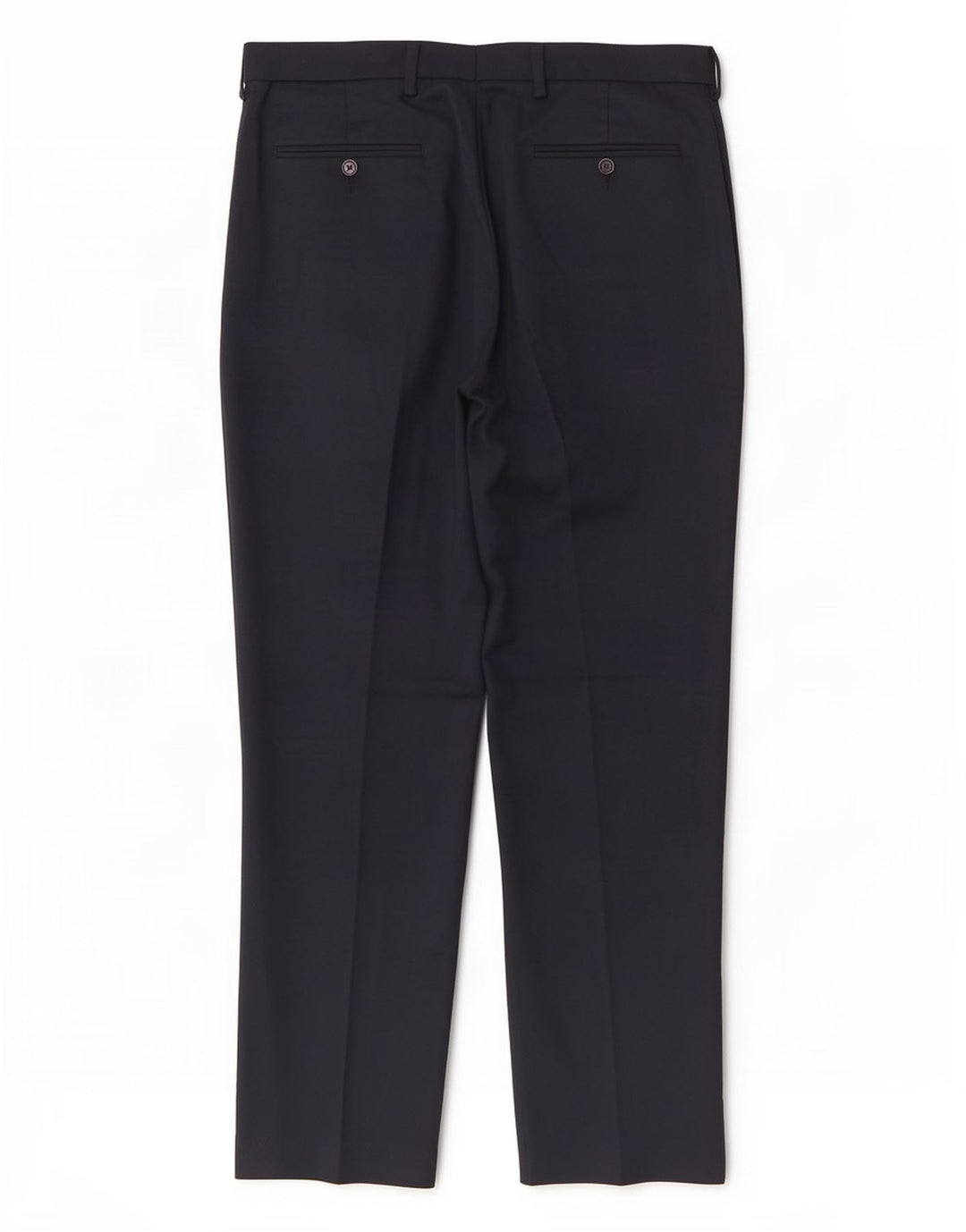 Marks & Spencer Mens Regular Suit Trousers W36 L31 Navy Blue Polyester