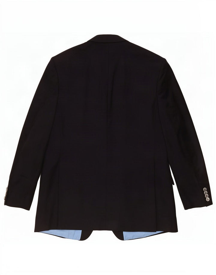 Marks & Spencer Mens 2 Button Blazer Jacket UK 42 Large Navy Blue New Wool
