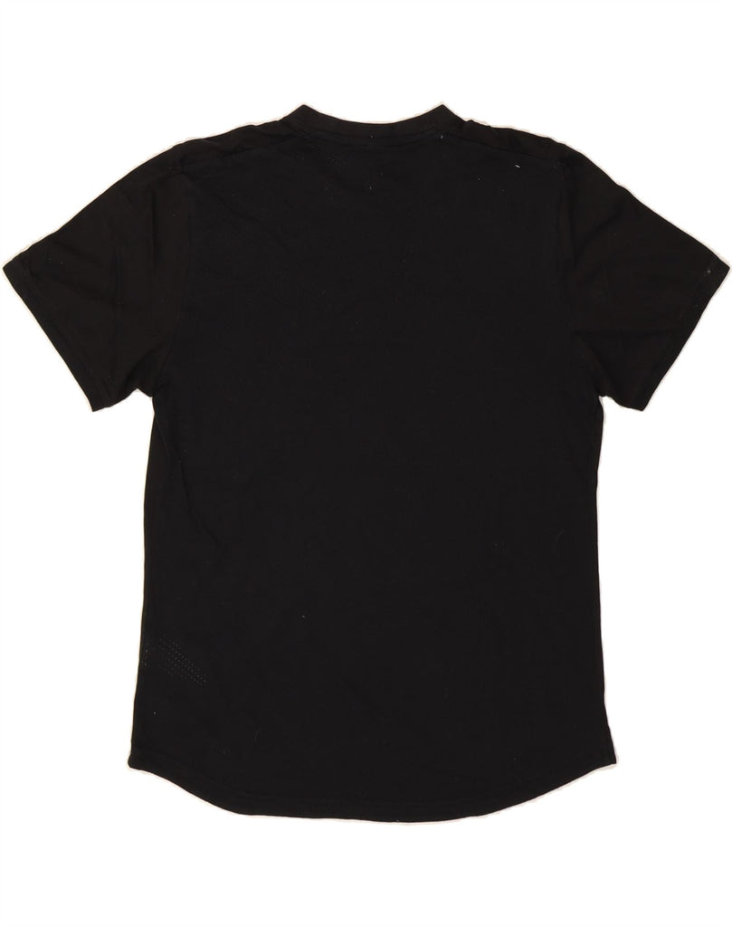 ADIDAS Mens Graphic T-Shirt Top Medium Black Cotton Vintage Adidas and Second-Hand Adidas from Messina Hembry 