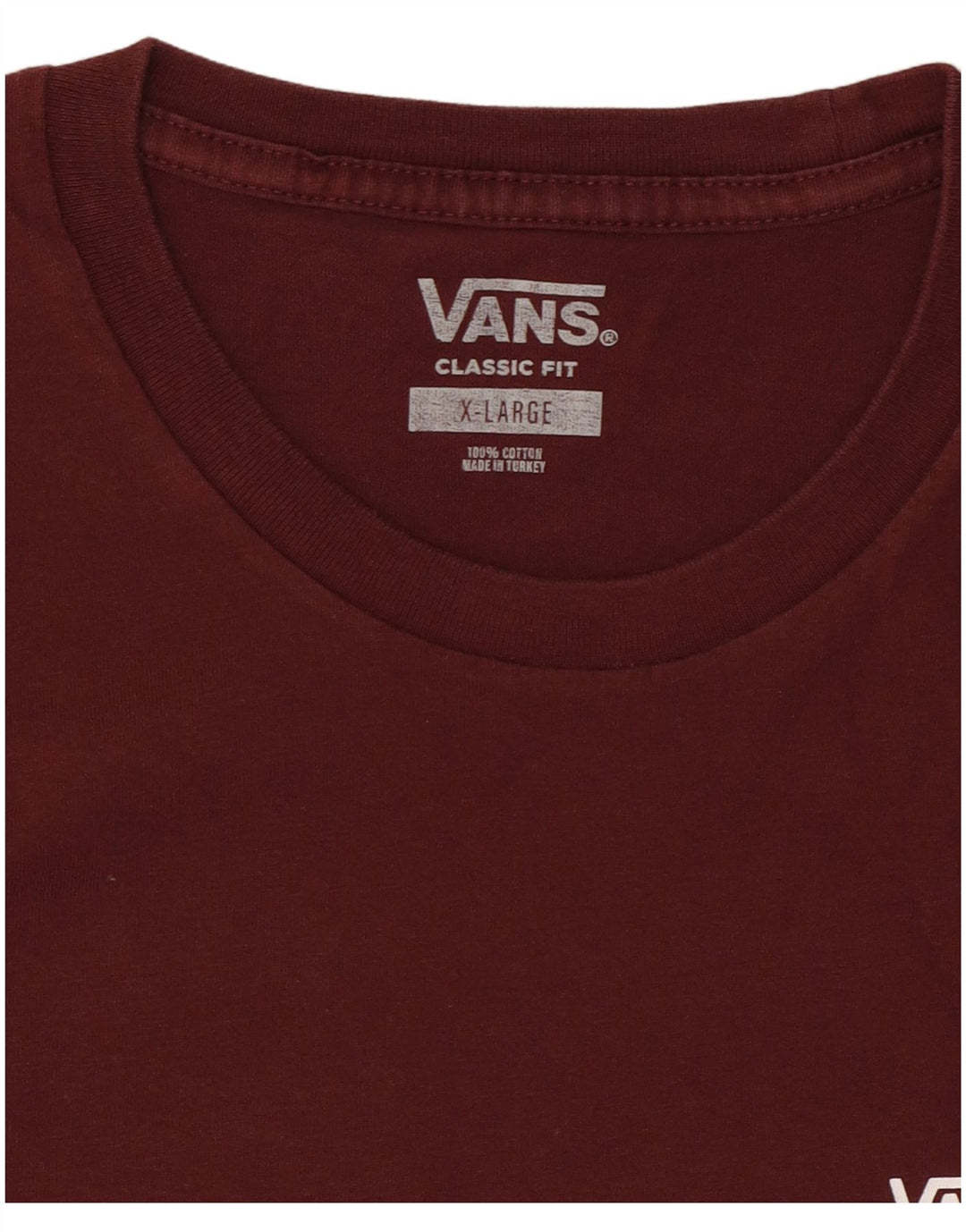 Vans Mens Classic Fit T-Shirt Top XL White Colourblock Cotton