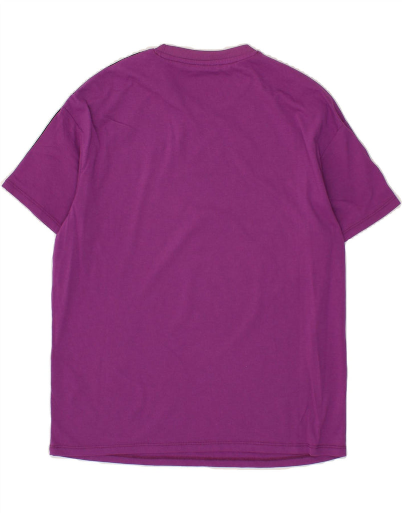 DIADORA Womens Graphic T-Shirt Top UK 10 Small Purple Colourblock Vintage Diadora and Second-Hand Diadora from Messina Hembry 