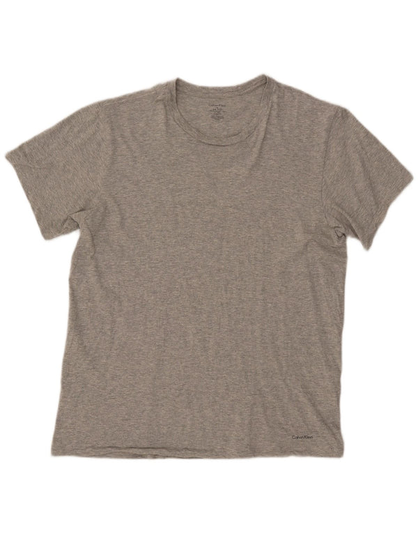 CALVIN KLEIN Mens T-Shirt Top Medium Grey