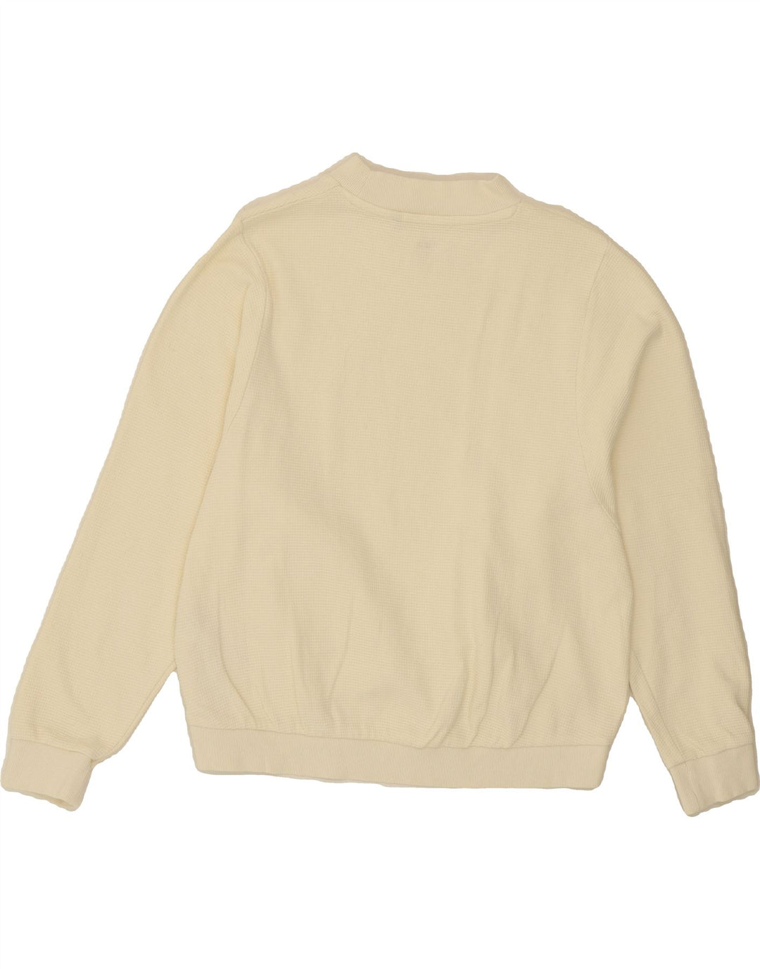 FILA Womens Sweatshirt Jumper UK 16 Large Off White Cotton Vintage Fila and Second-Hand Fila from Messina Hembry 