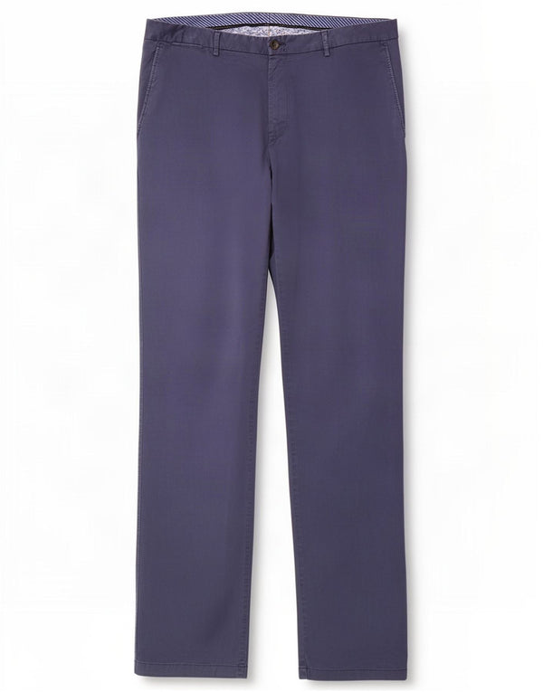 Tommy Hilfiger Mens Straight Chino Trousers W36 L34 Navy Blue Cotton