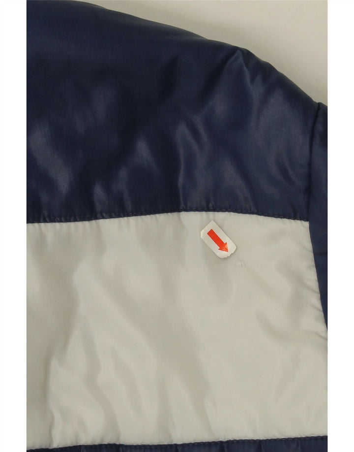 Eliana Mens Padded Jacket UK 40 Large Navy Blue Striped