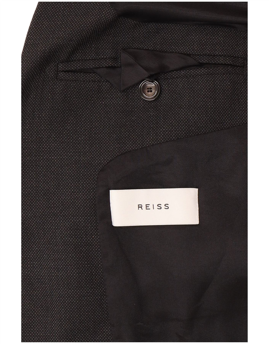 Reiss Mens 1 Button Blazer Jacket UK 36 Small Grey