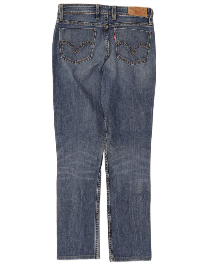 Levi's Womens 628 Slim Jeans W29 L29 Blue Cotton