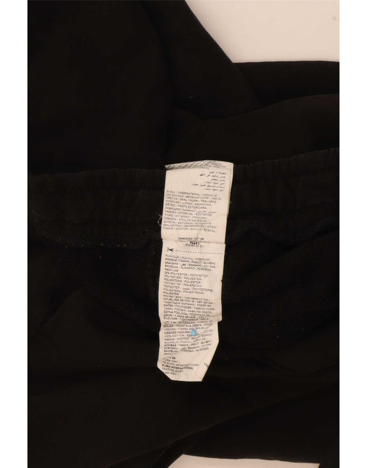 Puma Mens Graphic Tracksuit Trousers Joggers Medium Black Cotton