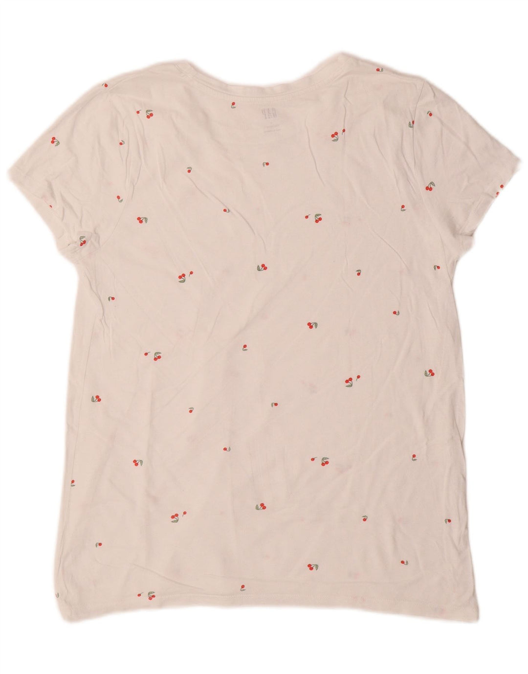 Gap Womens T-Shirt Top UK 14 Large White Spotted