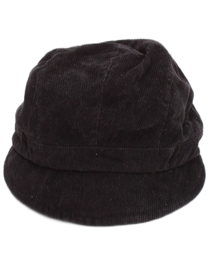 Koan Womens Corduroy Newsboy Cap Large Black Cotton