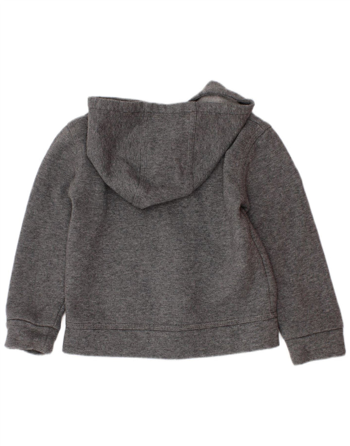 Nike Boys Zip Hoodie Sweater 2-3 Years Grey Flecked Cotton