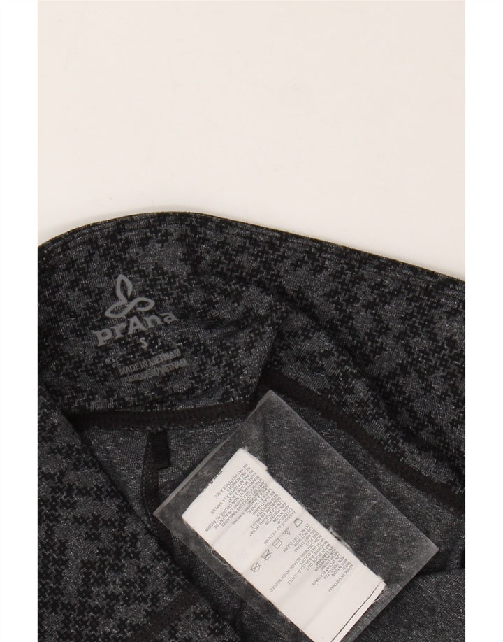 PRANA Womens Leggings UK 8 Small  Grey Geometric Nylon