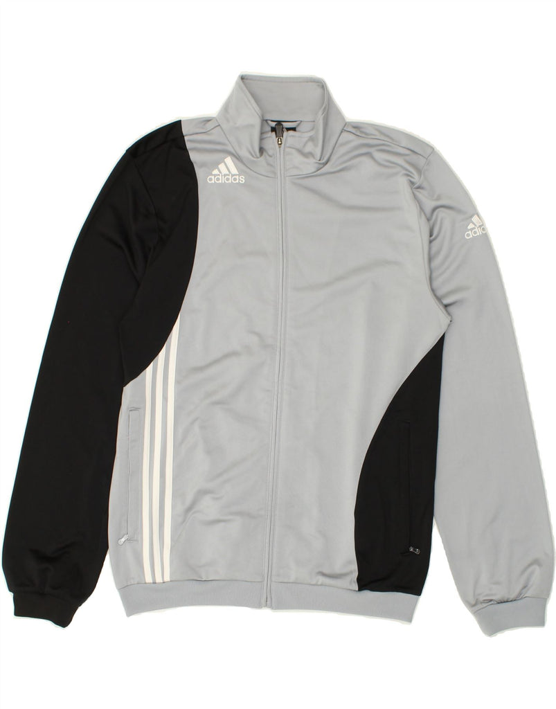 ADIDAS Mens Tracksuit Top Jacket UK 40/42 Medium Grey Colourblock | Vintage Adidas | Thrift | Second-Hand Adidas | Used Clothing | Messina Hembry 