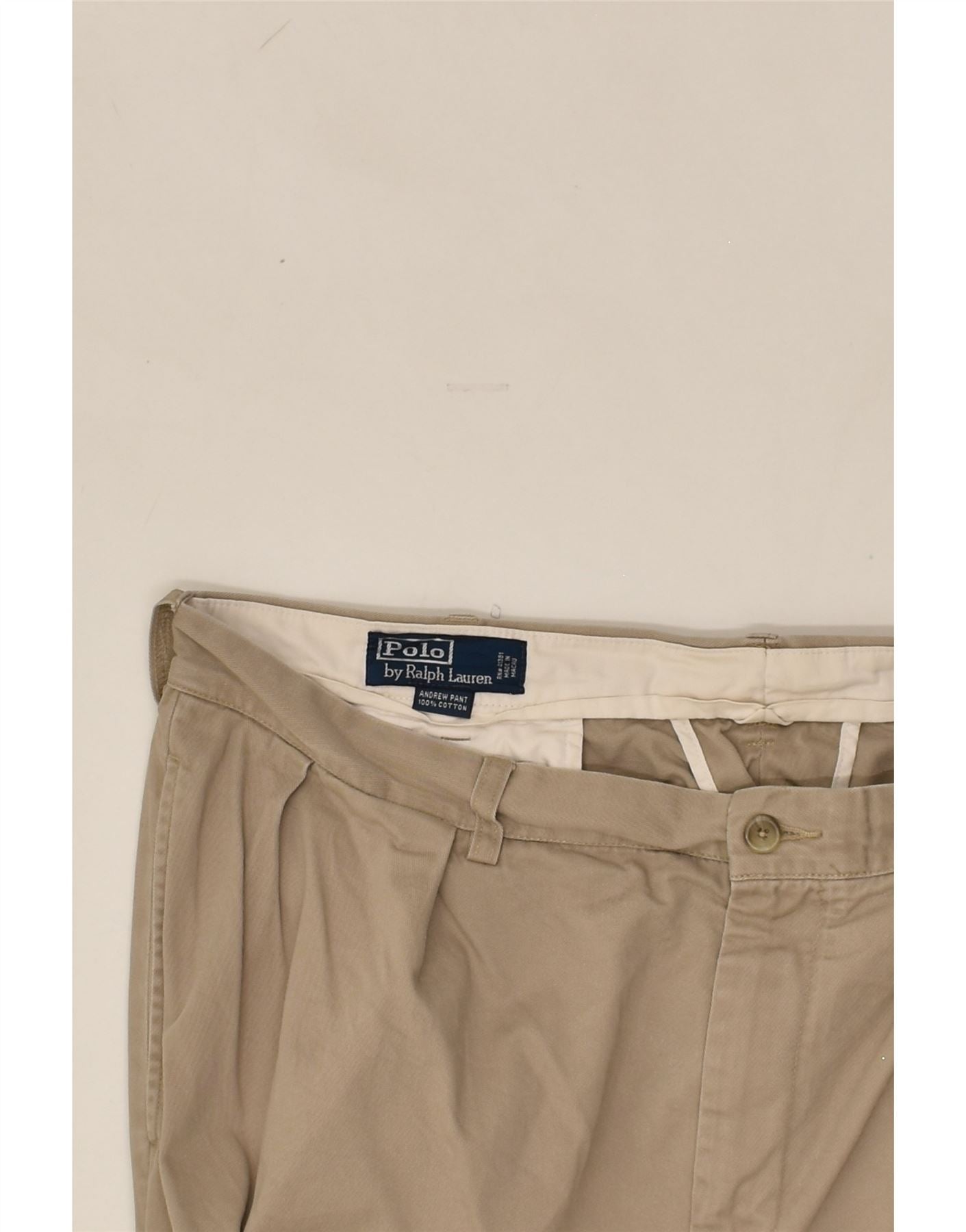 POLO RALPH LAUREN Mens Andrew Pant Pegged Chino Trousers W38 L32 