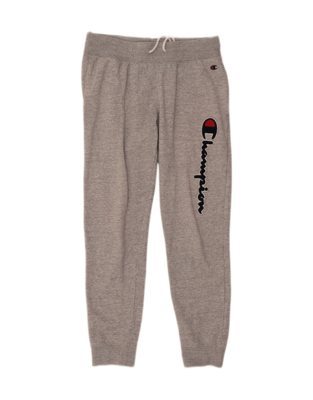 CHAMPION Mens Graphic Tracksuit Trousers Joggers Small  Grey Cotton Vintage Champion and Second-Hand Champion from Messina Hembry 