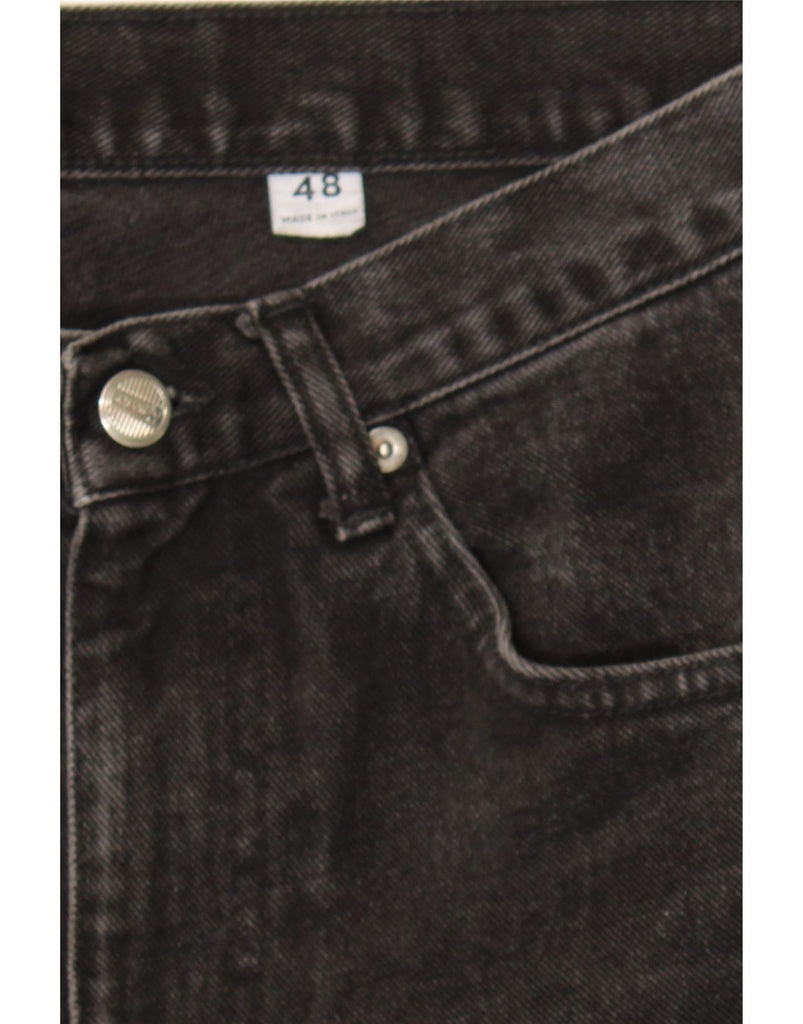 REPORTER Mens Straight Jeans W48 L29 Black Cotton Vintage Reporter and Second-Hand Reporter from Messina Hembry 