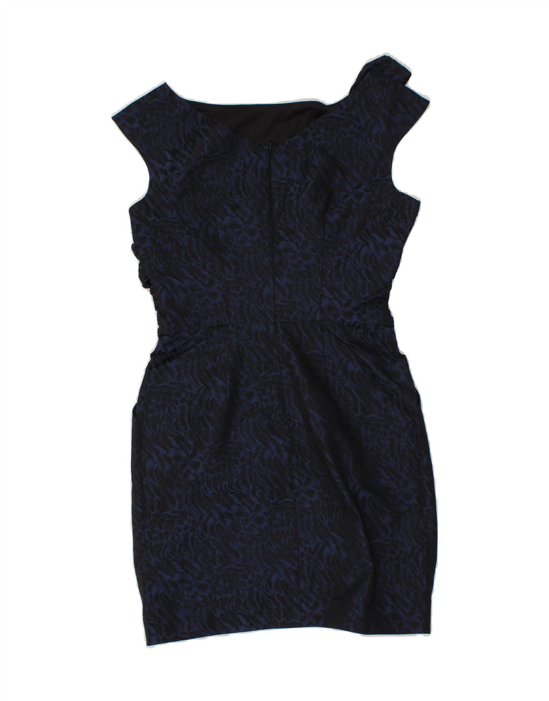 MISS SIXTY Womens Bodycon Dress UK 12 Medium Navy Blue Animal Print Vintage Miss Sixty and Second-Hand Miss Sixty from Messina Hembry 