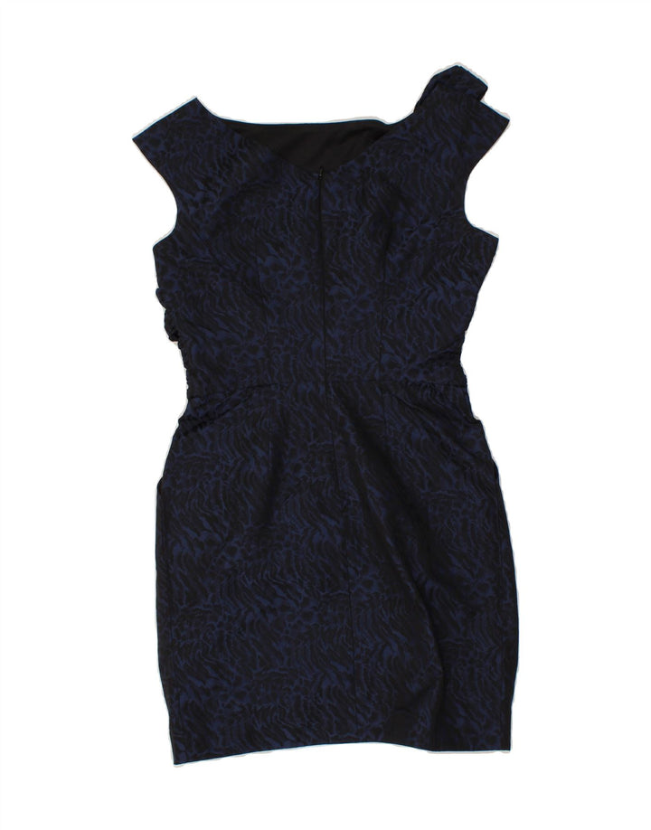 MISS SIXTY Womens Bodycon Dress UK 12 Medium Navy Blue Animal Print Vintage Miss Sixty and Second-Hand Miss Sixty from Messina Hembry 