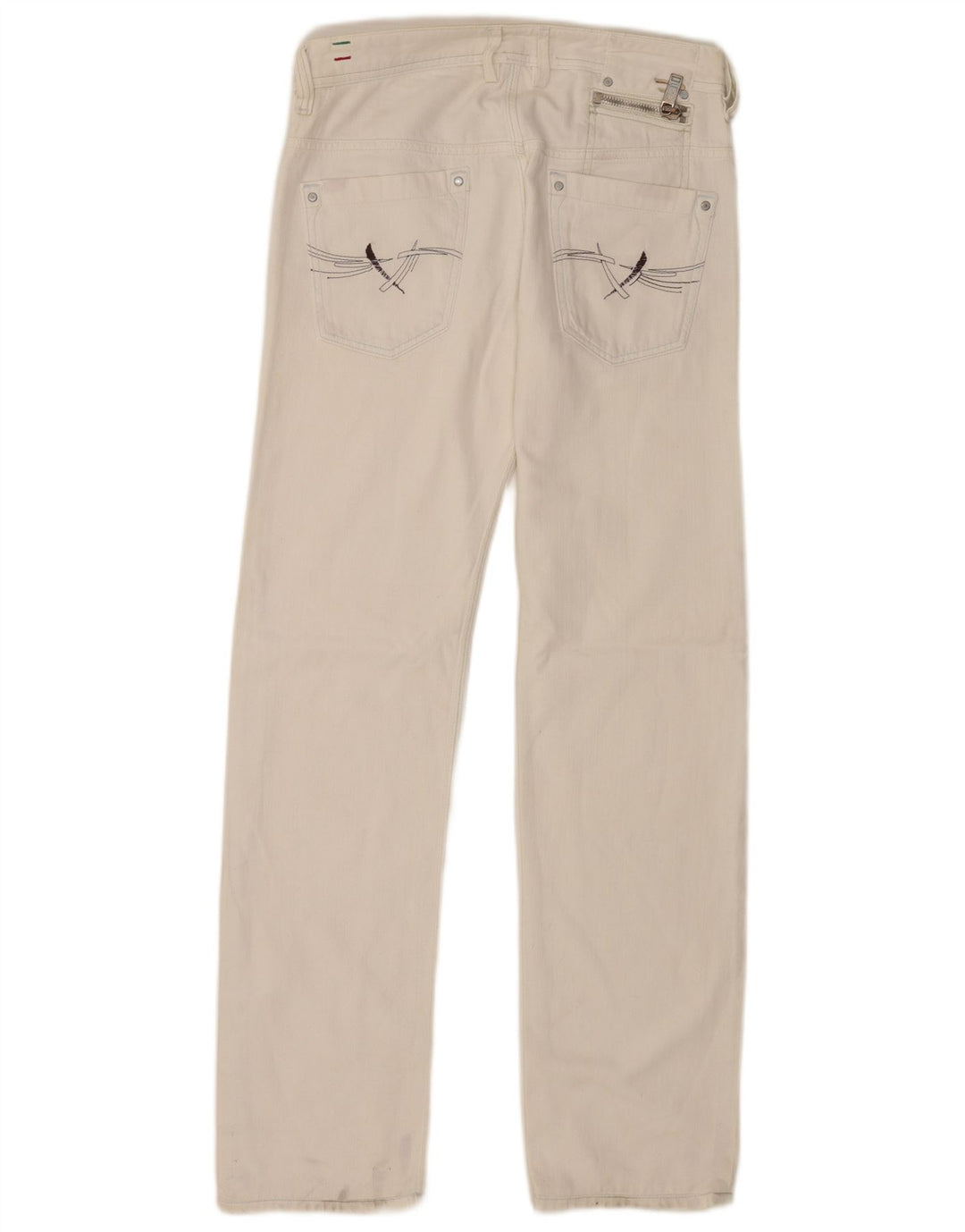 Diesel Mens Onijo Straight Jeans W29 L34 White Cotton
