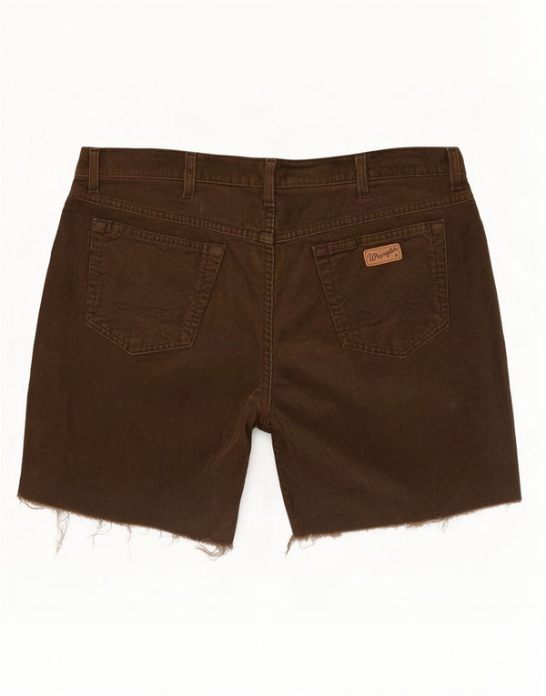 Wrangler Mens Texas Corduroy Shorts W40 XL Khaki Cotton