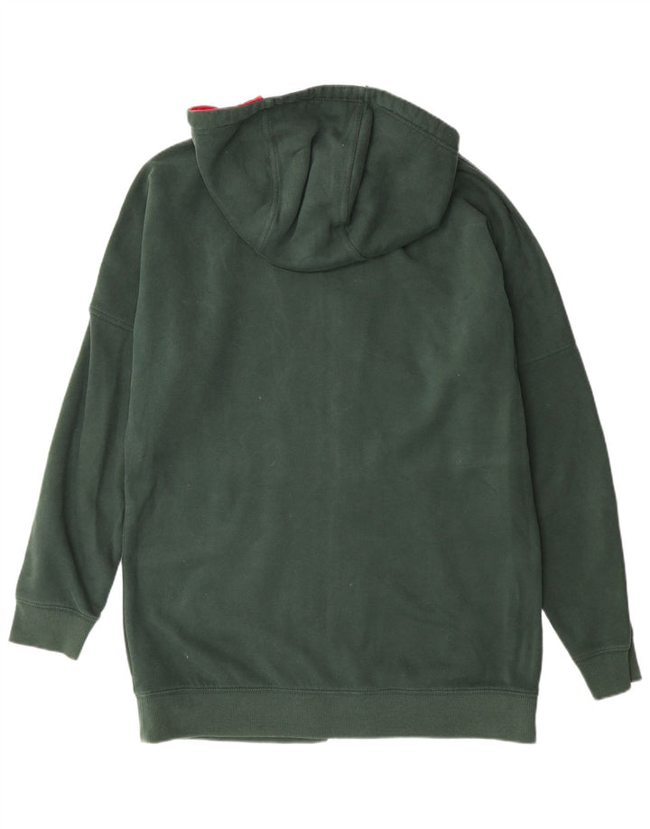 TOMMY HILFIGER Mens Zip Hoodie Sweater Medium Green Cotton