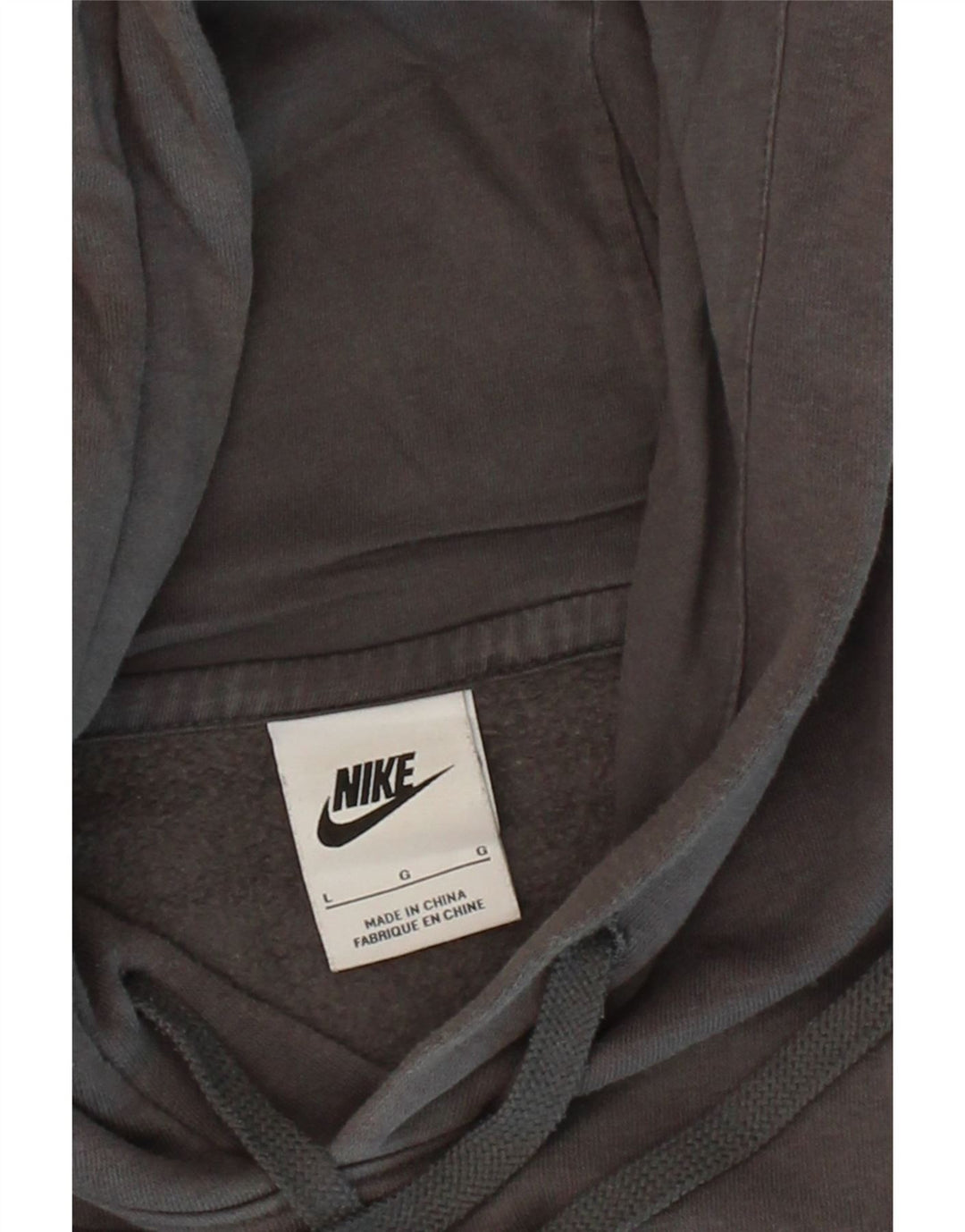 NIKE Mens Graphic Hoodie Jumper Medium Grey Cotton Vintage Nike and Second-Hand Nike from Messina Hembry 