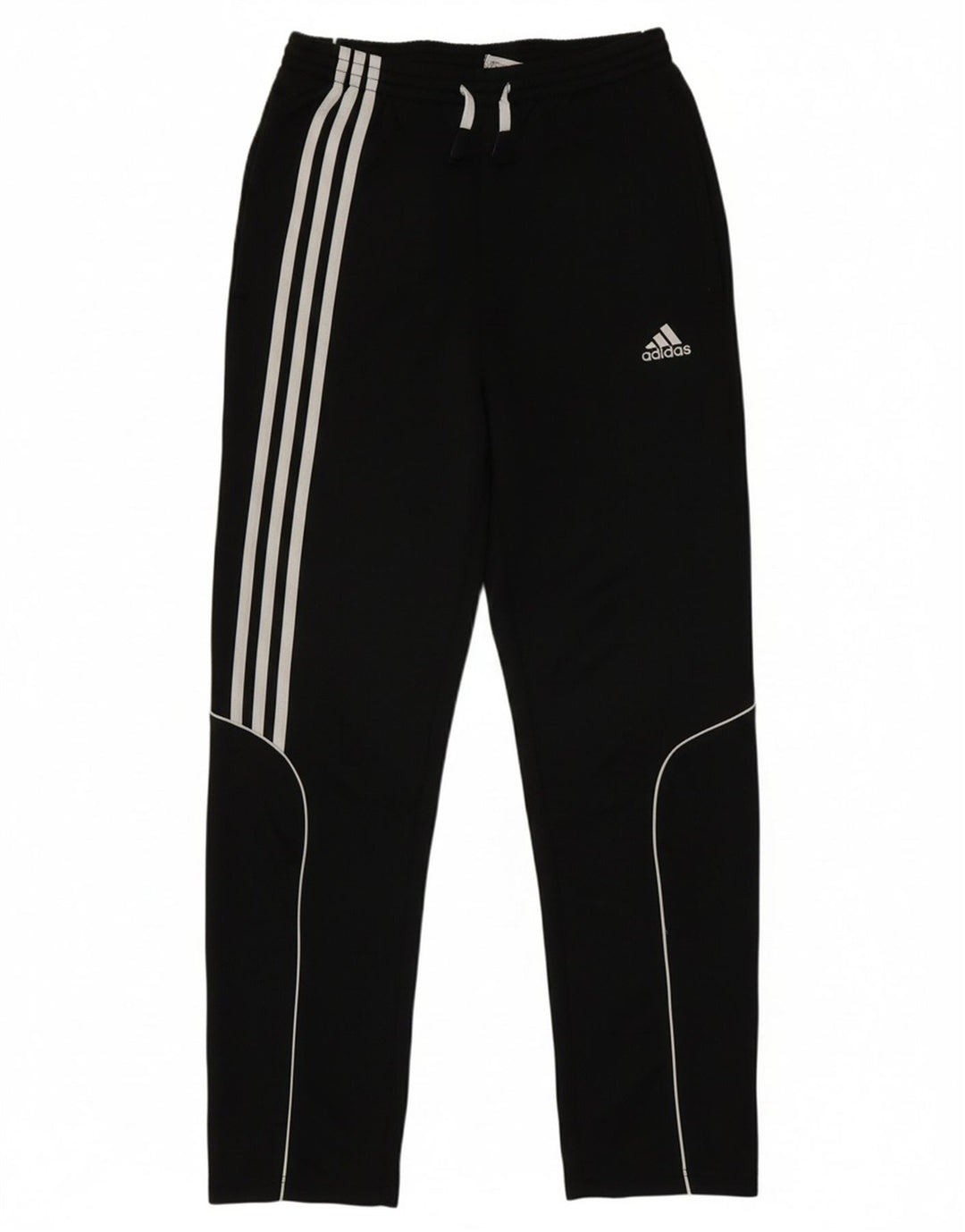 ADIDAS Boys Climalite Tracksuit Trousers 15-16 Years  Black Polyester