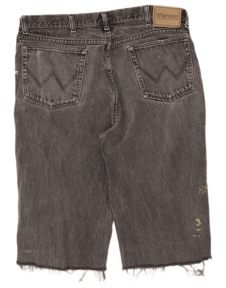 WRANGLER Mens Denim Shorts W38 XL Grey Cotton