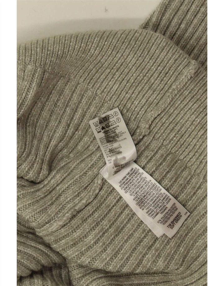 Marks & Spencer Womens Cardigan Sweater UK 16 Large Green Polyester