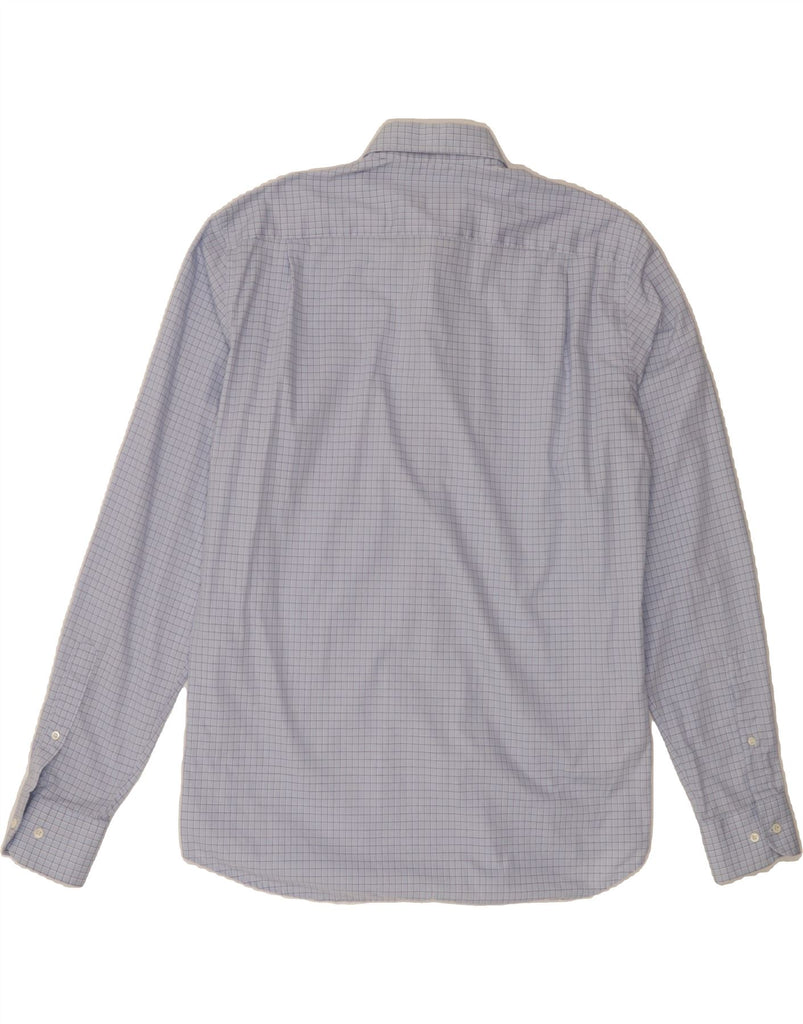 HUGO BOSS Mens Shirt Size 40 15 3/4 Medium Blue Check Cotton Vintage Hugo Boss and Second-Hand Hugo Boss from Messina Hembry 